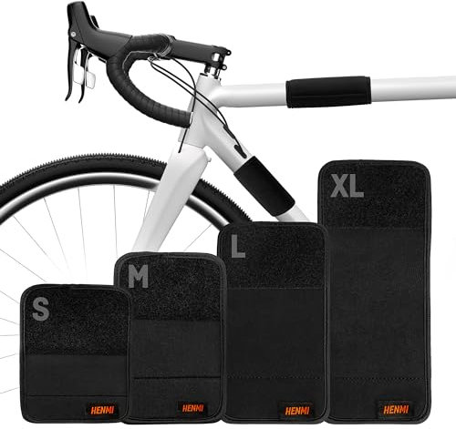 HENMI Fahrrad Rahmenschutz 4er Set,Carbon Rahmenschutz Fahrradträger,Fahrrad Transportschutz,Transportschutz Passend für Thule Fahrradträger,Fahrrad Zubehör
