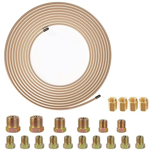 Kit de tuyau de frein de 10 m avec raccords pour conduite de frein automobile (kit 3)