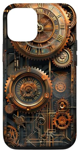 iPhone 12/12 Pro Mechanical Steampunk Gears Industrial Retro Vintage Case