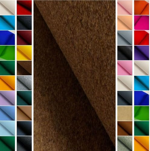 StoffBook BRAUNMELANGE STABILER BASTELFILZ TASCHENFILZ STOFF 4MM-100CM STOFFE, E383