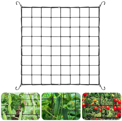 Red para Tienda de Plantas, Red para Trepar Plantas de Nailon, Red de protección para Verduras de jardín, 80 x 80 cm, Adecuada para protección de Plantas, Verduras, Frutas y Flores