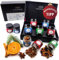 Hallingers Frohe Weihnachten White Christmas - Weihnachtliche 5 Sorten Tee Geschenkset mit Box vegan, Geschenk zu Weihnachten in Schraubgläsern (Set) - Geschenk im Sommer & als perfektes Grillgeschenk