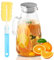 SUSTEAS Carafe à eau de 3 l avec couvercle en verre borosilicaté, carafe en verre soufflé à la bouche, carafe à eau, pichet en verre utilisé pour le thé glacé, l'eau chaude froide, le lait, le café,