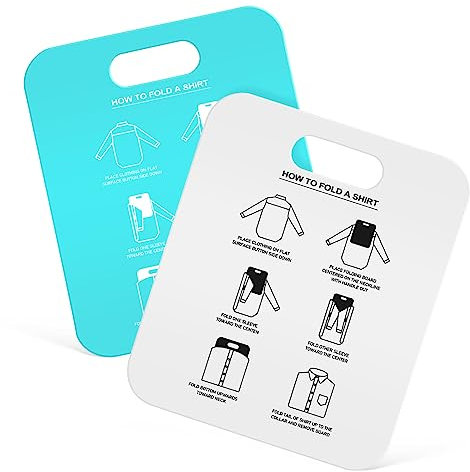 CAXUSD 2stücke Kleidungsfaltbrett Für Hemden Und T-shirts Faltboard Aus Robustem Material Effektives Faltenwerkzeug Für Erwachsene Platzsparendes Ordnungssystem Für Schrank Und Koffer