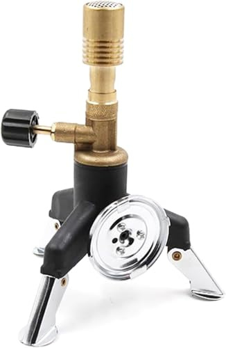 Bruciatore Bunsen Da Laboratorio, Mini Bruciatore A Butano Portatile Con Treppiede In Metallo, Dimensioni E Forma Della Fiamma Regolabili Per Riscaldamento Scientifico