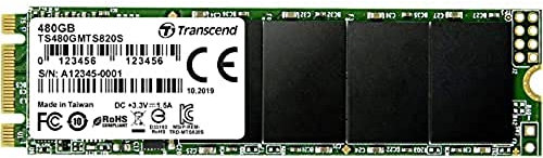 Transcend 480GB MTS820S M.2 2280 SATA III 6Gb/s interne SSD 3D TLC NAND - TS480GMTS820S
