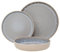 NAMAI - Servizio Piatti 4 Persone - Porcellana - Adatti In Lavastoviglie e Microonde - Servizio Piatti Moderni - Set Piatti 12 Pezzi - Piatti Moderni Particolari - Piatti Colorati (Set Piatti 12 pz)