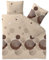 CelinaTex Touchme Biber Bettwäsche 200 x 220 cm 3teilig Baumwolle Bettbezug, Set, Bettgarnitur für Sommer und Winter, ganzjährig, pflegeleicht, Lina beige grau schwarz