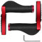 YFCTLM Fahrradgriffe Fahrrad mit LED Blinker Set Anti-Rutsch-Fahrrad-Handgriff-Licht-Fahrrad-Lenker-Abdeckung mit Ends Griff Fahrrad-Zubehör (Color : Rot)
