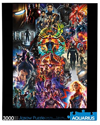 AQUARIUS 68517 Marvel MCU Collage Avengers Jigsaw Puzzle, Berry, One Size