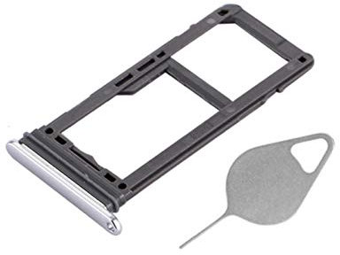 OnlyTech - Tiroir Support de la Carte Sim et Carte Micro SD du Samsung Galaxy S8 Argent/Silver