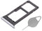 OnlyTech - Tiroir Support de la Carte Sim et Carte Micro SD du Samsung Galaxy S8 Argent/Silver