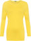 WearAll Ladies Long Sleeve T-Shirt Top Womens Plus Size - Yellow 12-14