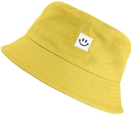 YKKJ Fischerhüte Bucket Hat Baumwolle,Unisex Faltbar Anglerhut ,Cap Breiter Krempe Sonnenhut zum Jagen Wandern Camping Reisen Angeln .(Gelb ) Dekoration