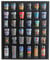 DisplayGifts Black Shot Glass Display Case 36 Slots Wall Mount Shadow Box Bar Cabinet Collection Freestanding - No Door (with 1 Row for Tall Shooters)