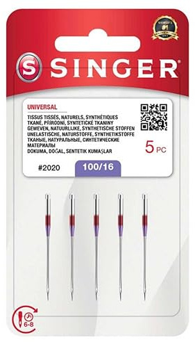 Singer 04741 Nähmaschinennadeln, 110/18 – 5 Stück, 4-Count