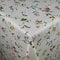 Wachstuch Wachstischdecke Tischdecke Gartentischdecke BlumenBeige Eckig 130 x 280 cm abwaschbar gefaltet