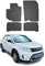 OMAC Gummi Fußmatten kompatibel mit Suzuki Vitara 2015-2018 Automatten Gummi Schwarz 4tlg