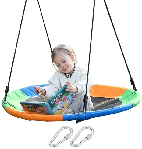 40 Inch Saucer Tree Swing Flying 900lb Weight Capacity for Kids