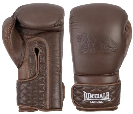 Lonsdale Unisex Adult Spar Gloves Equipment, Vintage Brown, 12 oz