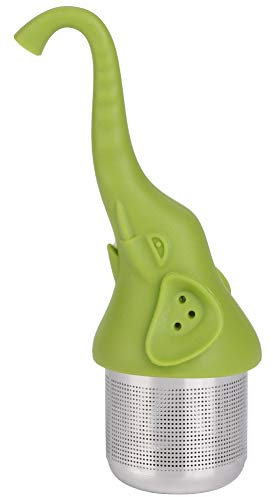 Tea Infuser, Elephant-Shaped Tea Strainer Silicone Tea Filter Kitchen Gadget for Tea Tea Infuser for Loose Leaf(Green)