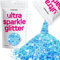 Hemway Ultra Sparkle Glitter - Baby Blue Iridescent | 100g Multi Size Metallic Flakes for Resin & Epoxy Crafts | Supplies for Tumblers, Festival, Hair, Face, Body, Eye & Nail Art Decoration