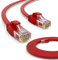 HB-DIGITAL 20m Netzwerkkabel LAN Flach Patchkabel mit RJ45 Stecker Kupfer Profi Slim flexibel für Gigabit Ethernet kompatibel mit PC, Router, Switch, Modem, TV, Spiel Konsole Rot