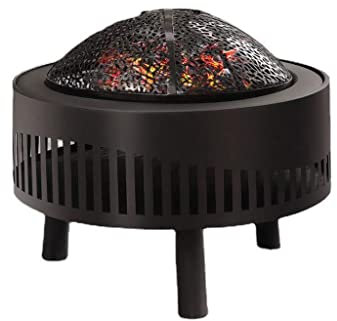 LXXL Grillrost Rundgrill Campinggrill mit Deckel Balkongrill Gusseisen Grillrost Faltgrill