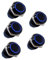 HISports 16mm Schalter 12V Wasserdicht Metall Verriegelung Druckschalter mit LED Licht Push Button Switch EIN/AUS Runde Marine Taster Schalter für Auto KFZ RV LKW Wohnmobil Boot Motorrad