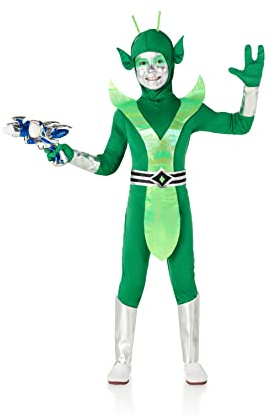 Kimokawaii Disfraz Alien Verde 7-9 años años