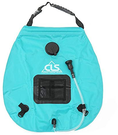 Erleben Sie den Komfort Warmer Duschen im Freien mit der 20-Liter-Solar-Camp-Duschtasche, komplett mit Temperaturanzeige