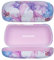 molshine Custodia rigida per occhiali da sole custodia classica per occhiali da sole di grandi dimensioni, occhiali con panno per la pulizia (Viola)