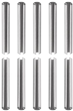 DTGN M2.5 x 30mm(DxL) Scanalato Molla Perno - 20pz - Ottimo per Casa Macchina Fissaggio - 304 Inox Acciaio Molla Tassello Tensione Rotolo Perno - Argento