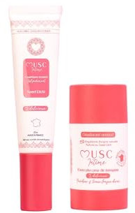 MUSC INTIME La Marque Officielle - Le Duo Musqué - Déodorant & Parfum Intime - Sweet Litchi - La Délicieuse - Empêche Les Mauvaises Odeurs & Nettoie En Douceur - 50g & 30ml