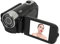 4K Digital Camera for Photography and Video, 2.4 Inch Rotatable Screen Camcorder,16X Zoom HD Video Recorder with Fill Light, Compact Camera for Travel (Black)