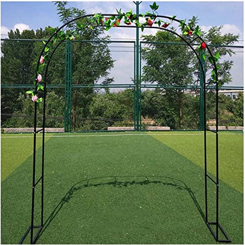 XUJIAY Arche Jardin Aluminium Largeur, Arche À Rosiers Métal, Filet À Plantes Grimpantes, Filet de Treillis, pour Récolte de Concombres, Légume, Vignes, Plantes Grimpantes,120x220x40CM