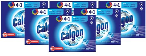 CALGON Antikalk-Tabletten für Waschmaschine, 4-in-1, 6 x 48 Tabs