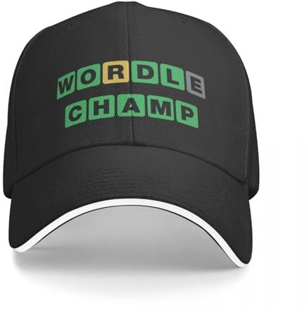CWCMZDH Baseballmütze Baseballkappe Wordle Champ Baseballmütze Partyhüte Militärische Taktische Mütze Männlich Anime Frauen Mützen Männer