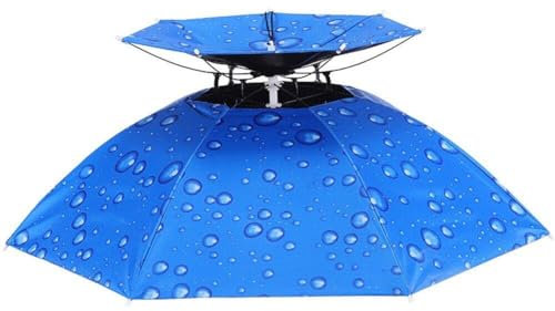 Winddichter Regenschirm-hut, Sonnenschutz-angelschirm, 77 Cm Kopfbedeckung, Regenschirm-kopfhüte, Freihändiger Outdoor-regenschirm, Schützender, Faltbarer Regenschirm-hut Für Damen Und Herren, Golf,