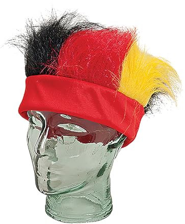 Seaside No.64 - Deutschland Kopfband Stirnband Mütze - rot schwarz gelb - Europameisterschaft 2024 Fanartikel - Germany Public Viewing - Fußball Deko Accessoire - EM WM Nationalmannschaft (Kopfband)