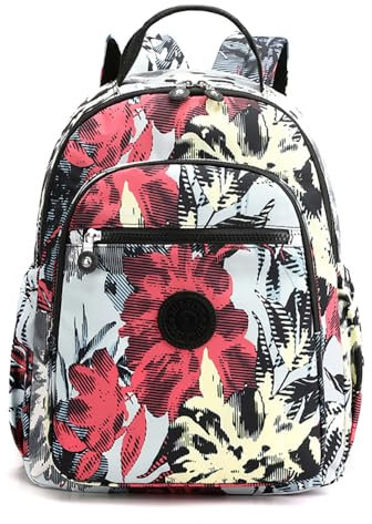 YANAIER Rucksack Damen Cityrucksack Wasserdicht Leichtgewicht Casual Daypack Tagesrucksack Mode Reisen Mädchen Schultaschen Laptop Rucksack Ahornblätter