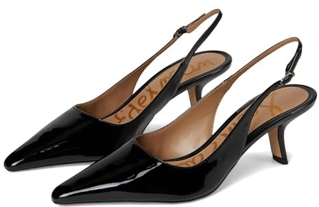 Sam Edelman Women's Bianka Sling Pump, Vernice nera, 42 EU