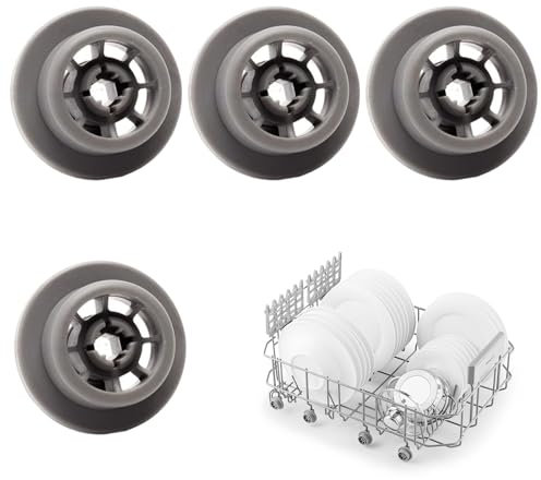 Ruedas de Lavavajillas, Rueda Lavavajillas Cesta Ruedas Lavavajillas, Ruedecillas Lavavajillas, Ruedas Lavavajillas para Cesta Inferior Compatible, Ruedas para Cesto Inferior, 4 Piezas