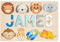 GifXify Puzzle mit individuellem Namen für Kinder | Personalisiertes Holzpuzzle für Kleinkinder 1-3 | Babyspielzeug aus Holz | Ideal zum Geburtstag (Tiere)