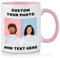 GifXify Mothers Day Gifts for Mum - Personalized Coffee Mug 325 ml - Custom Cup with Pictures & Text - Custom Photo Gifts for Men & Women - Photo Mugs with Personalised Picture (Pink)