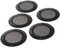 Lot de 5 grilles décoratives rondes en maille pour haut-parleur 5 cm