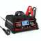 Caricabatteria da auto 40A/20A 12V/24V 20A/10A caricabatteria da auto completamente automatico intelligente con schermo LCD, caricabatterie per batteria LiFePO4 da 12 V, nero