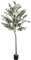 HOMCOM Pianta Artificiale di Olivo Alta 180 cm, Albero Finto da Interno con 900 Foglie e 40 Olive, Vaso Incluso, Alberello Decorativo per Salotto, Ufficio e Ingresso
