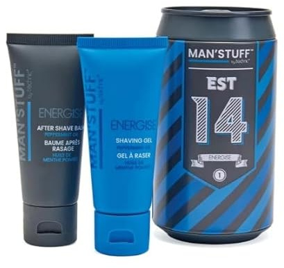 Man Stuff Shave Tin Can - Shaving Gel & Balm