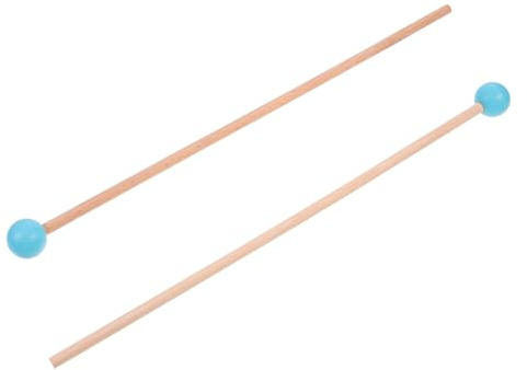 Cabilock Marimba Schlägel aus Ahornholz mit Robustem Griff Xylophonhammer mit Glattem Bruchfestem Kopf für Klangspiele und Percussion